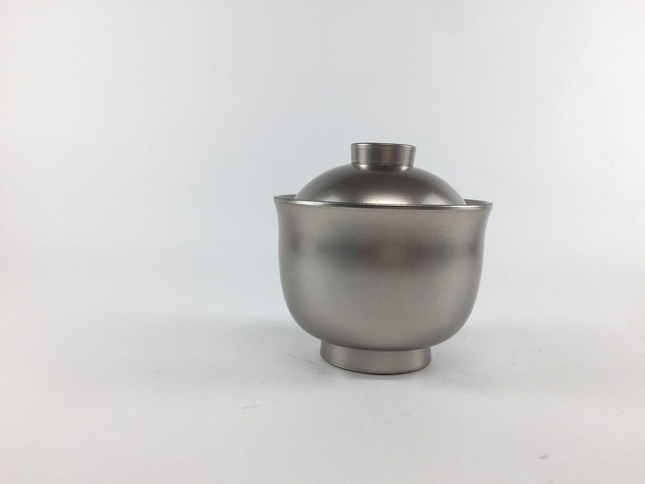 【SALE】3寸ゆり小吸椀　銀透き　9cm　【訳あり】