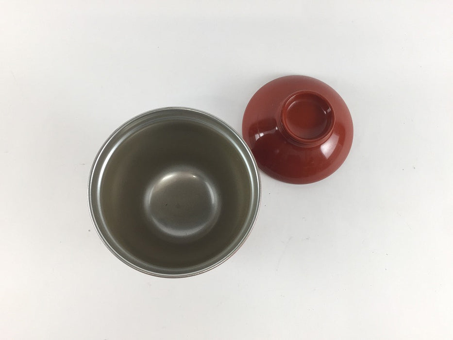 【SALE】福小吸椀　朱内銀　8cm　【訳あり】