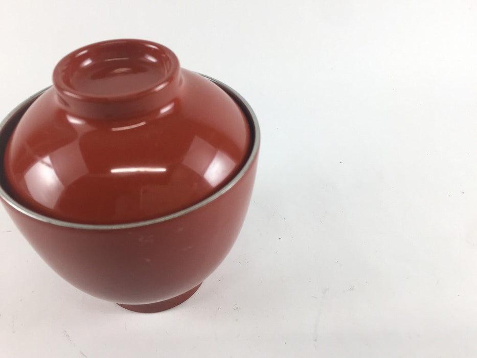 【SALE】福小吸椀　朱内銀　8cm　【訳あり】