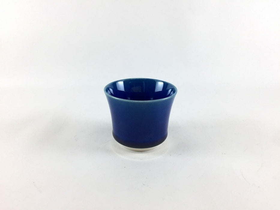 【SALE】酒グラス　麻の葉彫　ルリ釉　80cc　有田焼 【訳あり】