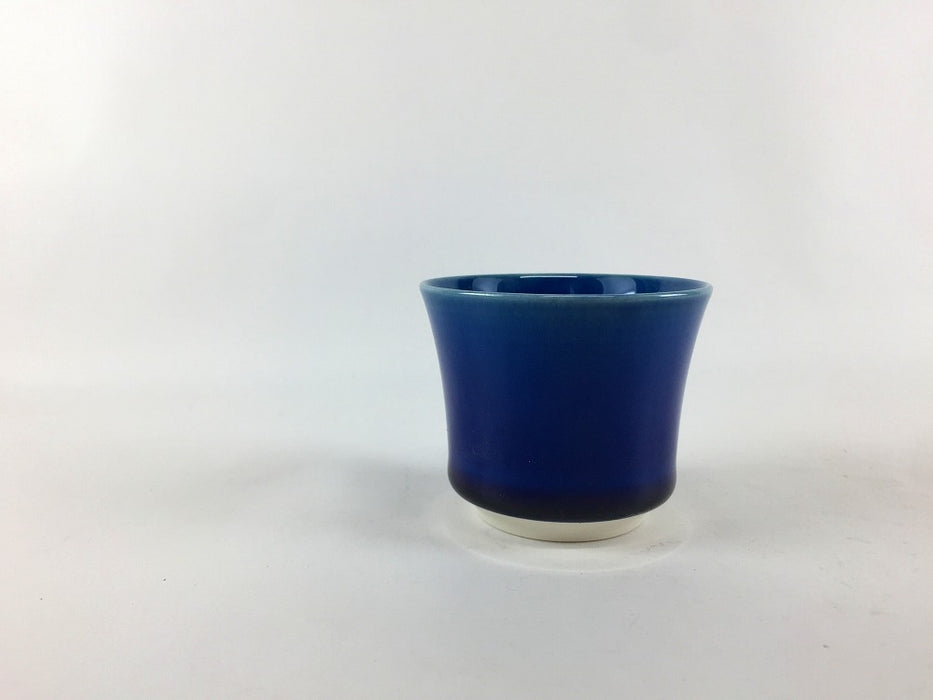 【SALE】酒グラス　麻の葉彫　ルリ釉　80cc　有田焼 【訳あり】