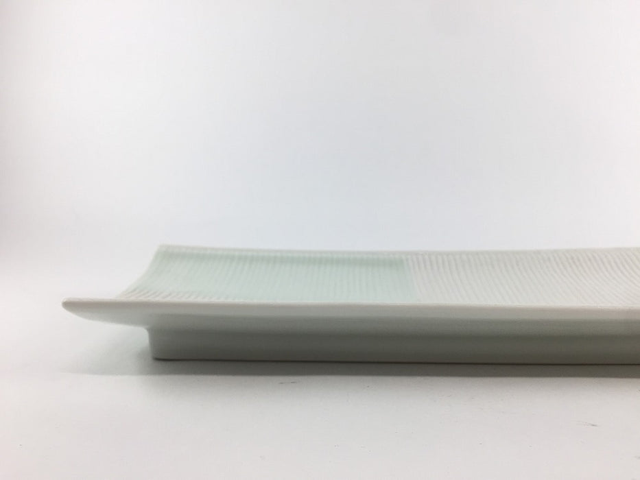 【SALE】22反長皿　市松　22cm　有田焼【訳あり】