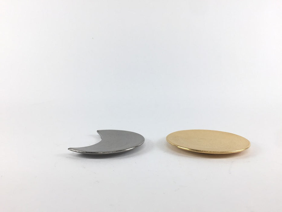 【SALE】豆皿　(半月 銀/満月 金)　23cm　有田焼【訳あり】
