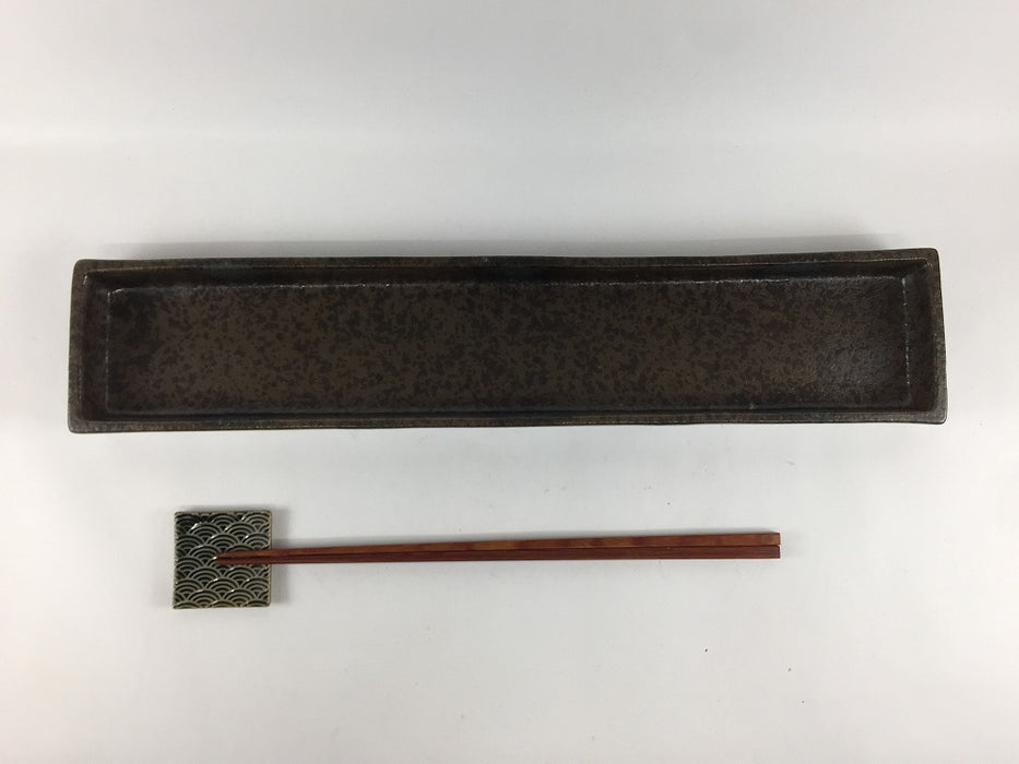 【SALE】35cm長皿(灰被り)　有田焼【訳あり】