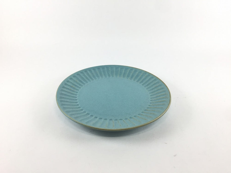 【SALE】16cm鎬プレート　トルコ彩　美濃焼【訳あり】