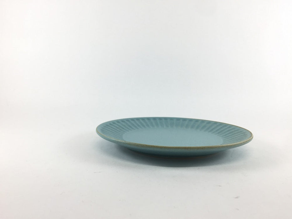 【SALE】16cm鎬プレート　トルコ彩　美濃焼【訳あり】