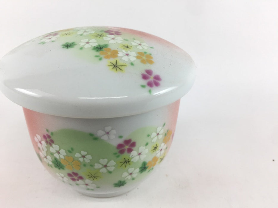 【SALE】筒蒸し(赤吹吉野山)　8cm/150cc　有田焼【訳あり】