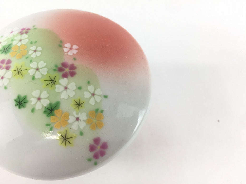 【SALE】筒蒸し(赤吹吉野山)　8cm/150cc　有田焼【訳あり】