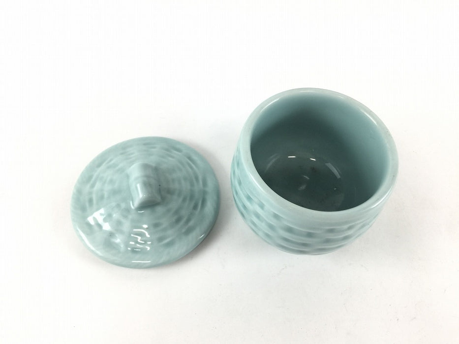 【SALE】カゴメミニ蒸碗(8cm130cc)青磁　有田焼【訳あり】