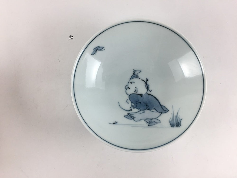 【SALE】【1個価格】11cm平小鉢　唐子(紫/黄/藍/緑/薄緑)　波佐見(j.R)【訳あり】