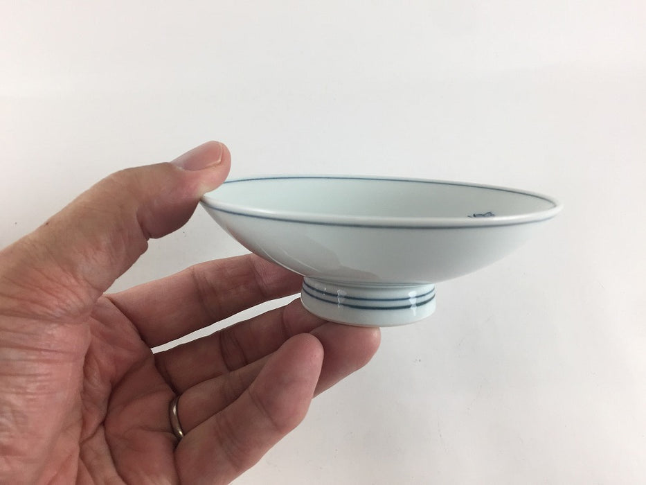 【SALE】【1個価格】11cm平小鉢　唐子(紫/黄/藍/緑/薄緑)　波佐見(j.R)【訳あり】