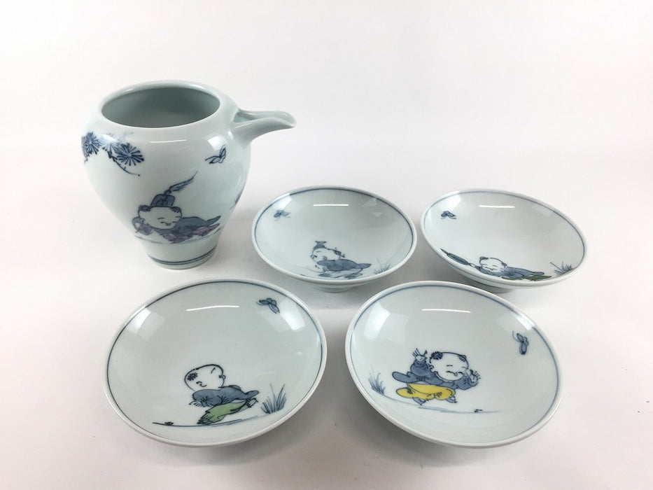 【SALE】片口酒器　唐子　12cm(300cc)　波佐見焼(j.R)【訳あり】