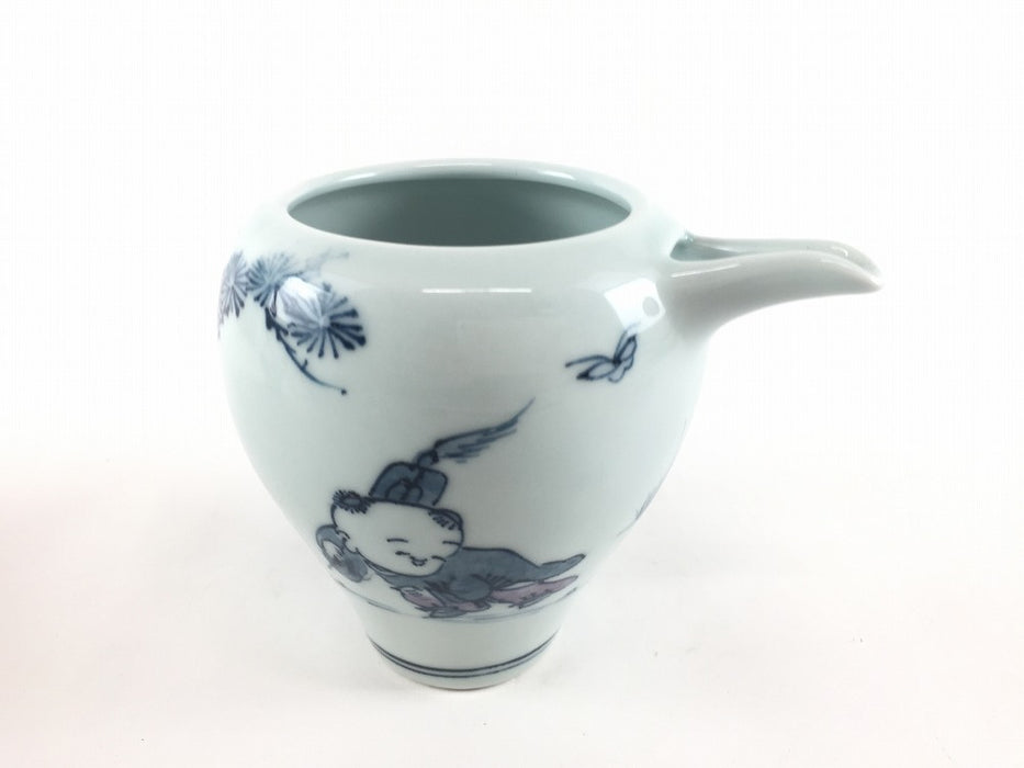 【SALE】片口酒器　唐子　12cm(300cc)　波佐見焼(j.R)【訳あり】