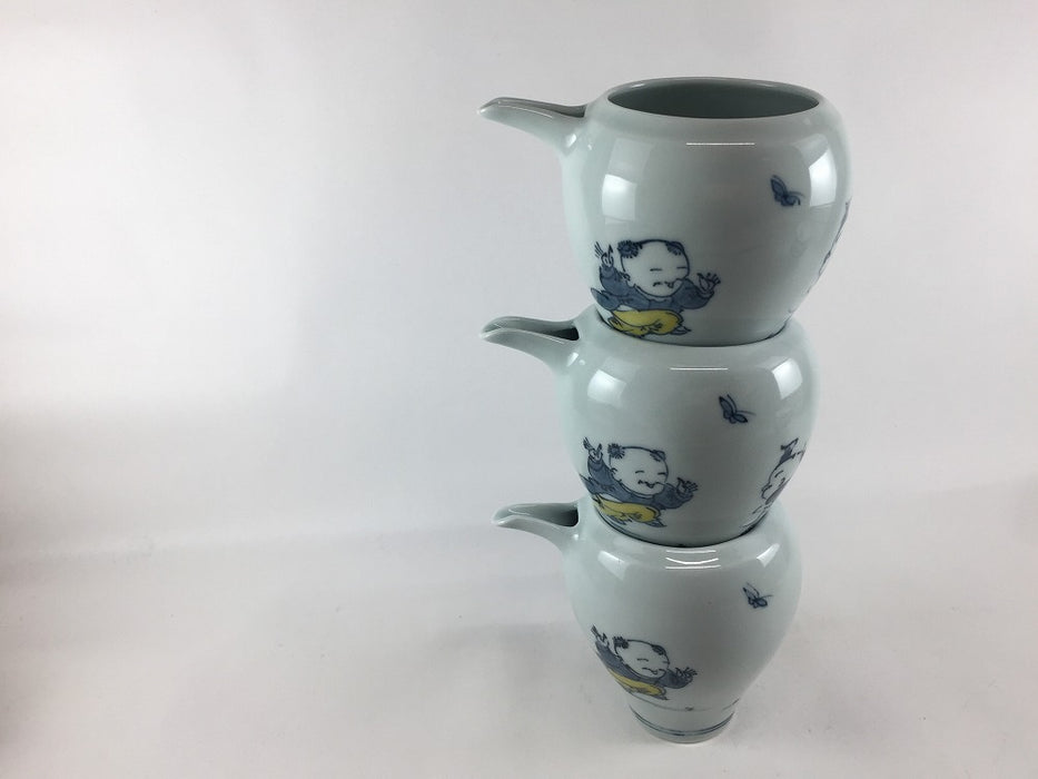 【SALE】片口酒器　唐子　12cm(300cc)　波佐見焼(j.R)【訳あり】