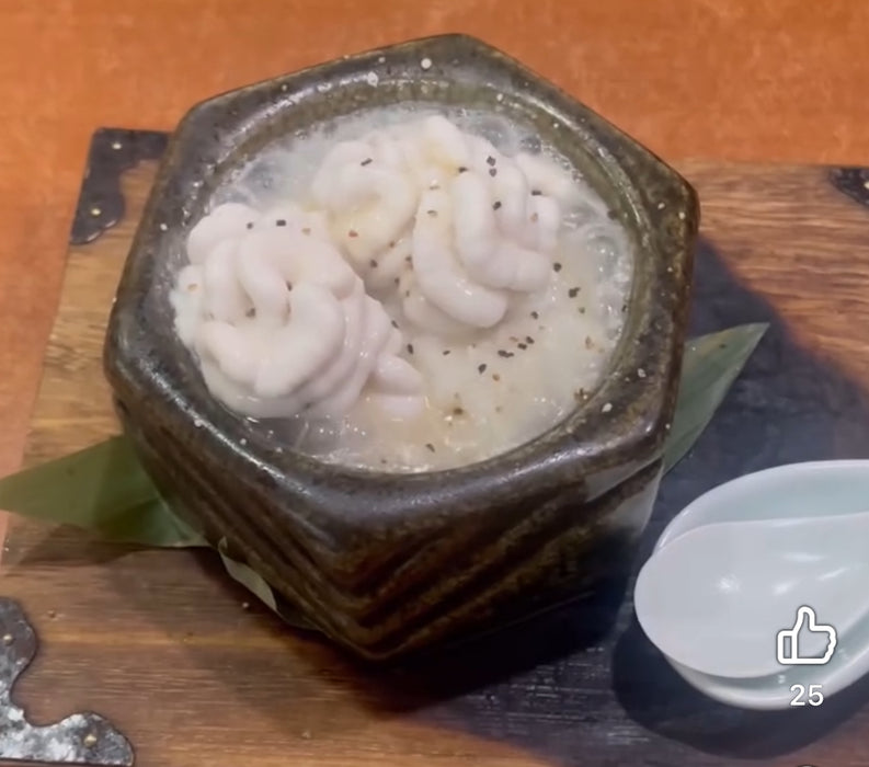 六角石焼用台皿　黒　13.5cm　有田焼(j.R)【耐熱陶土】【直火不可】