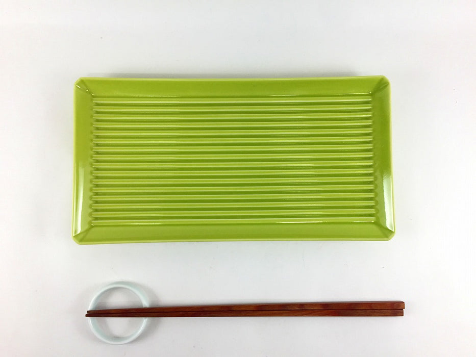 【SALE】スレートトレー　Yグリーン　波佐見焼【訳あり】