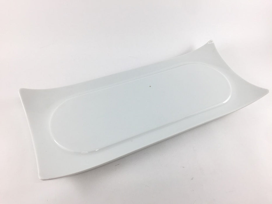 【SALE】白四方上長角口変皿　32cm　有田焼【訳あり】
