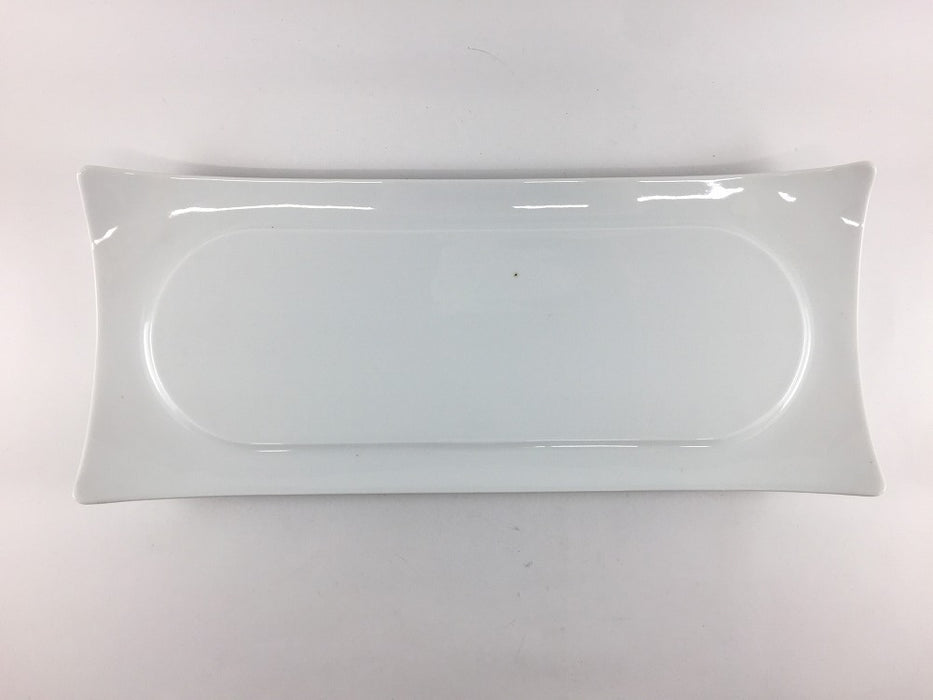 【SALE】白四方上長角口変皿　32cm　有田焼【訳あり】