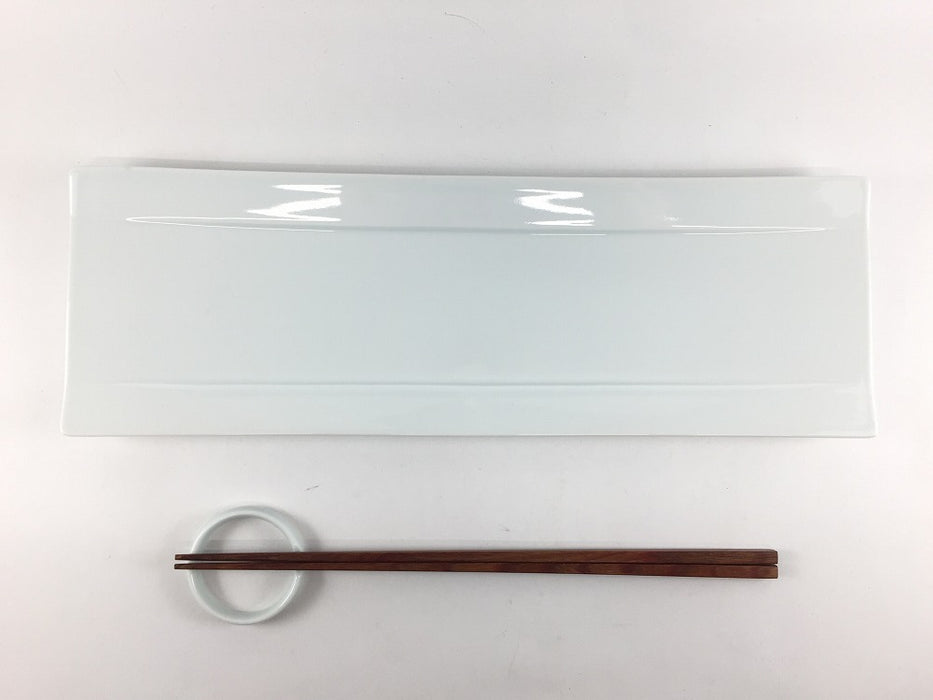 【SALE】31長皿　白磁　31cm　有田焼【訳あり】