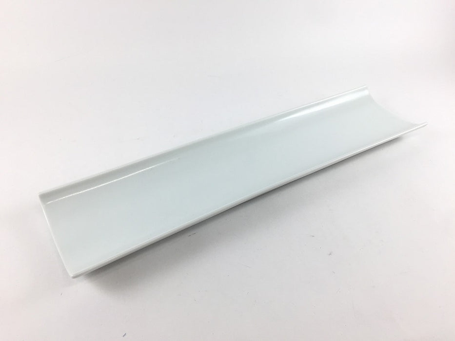 【SALE】310竹割長皿　古白　30.5cm　波佐見焼【訳あり】