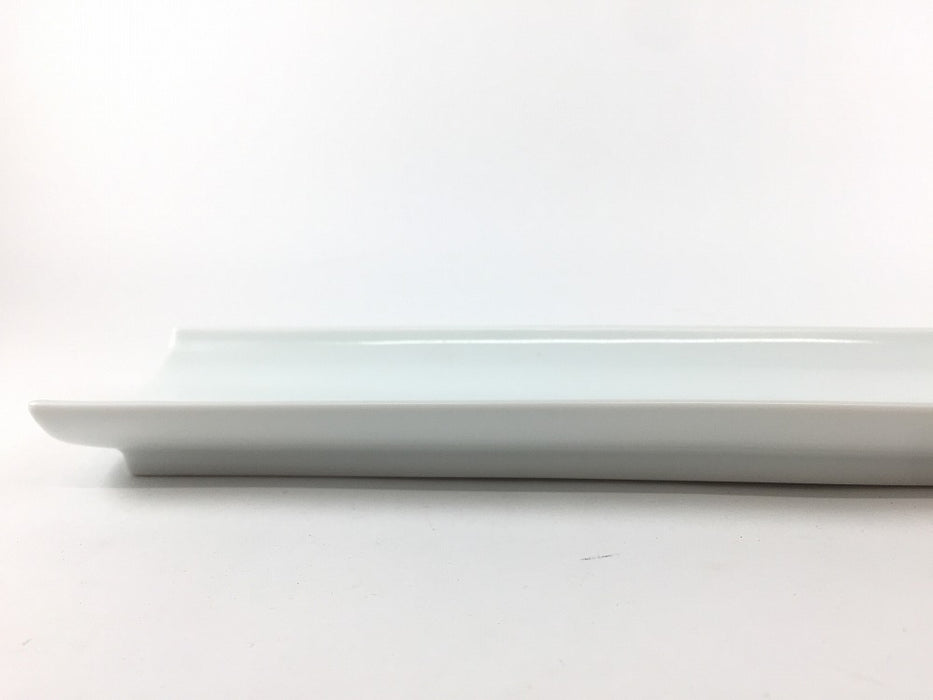 【SALE】310竹割長皿　古白　30.5cm　波佐見焼【訳あり】