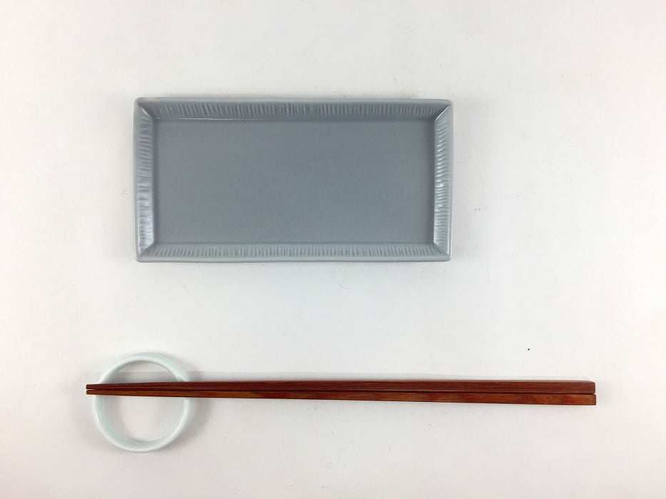 【SALE】145長小皿　クラフトマット(グレー)　(A/B/C/D)　15cm　波佐見焼【訳あり】