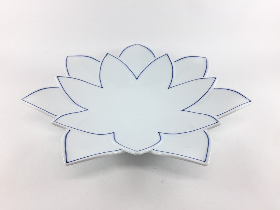 呉須線紋　ロータスレイヤープレート(L)　25cm　有田焼(j.R)