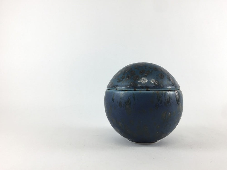 80サークル蓋物　青銅　8cm　有田焼　(j.R)