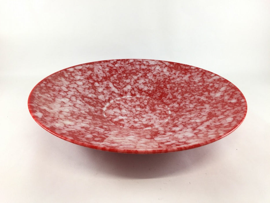 【SALE】26cmボウルプレート.赤白吹　有田焼【訳あり】