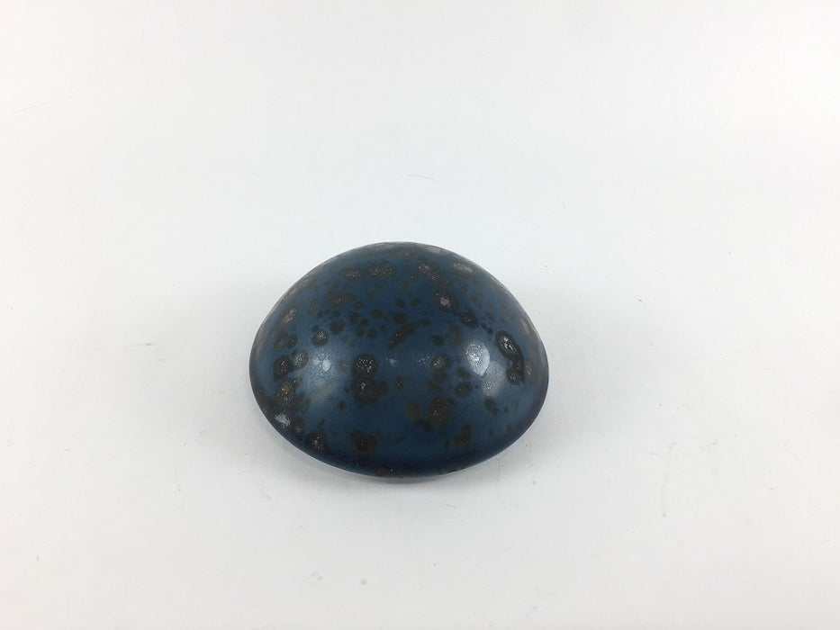 80サークル蓋物　青銅　8cm　有田焼　(j.R)