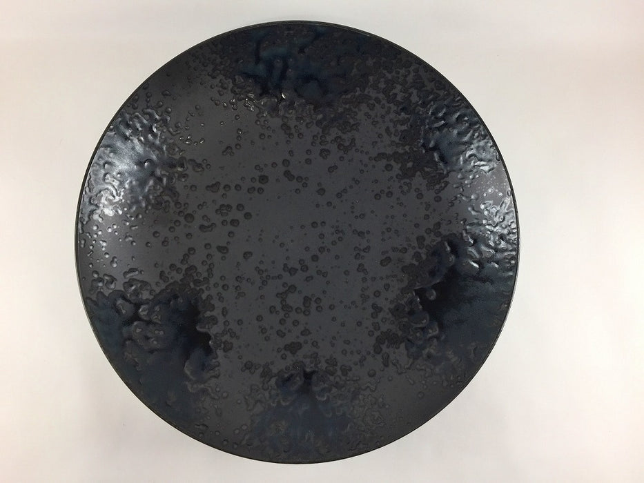 【SALE】27cm平ボウル　黒渕吹　有田焼【訳あり】