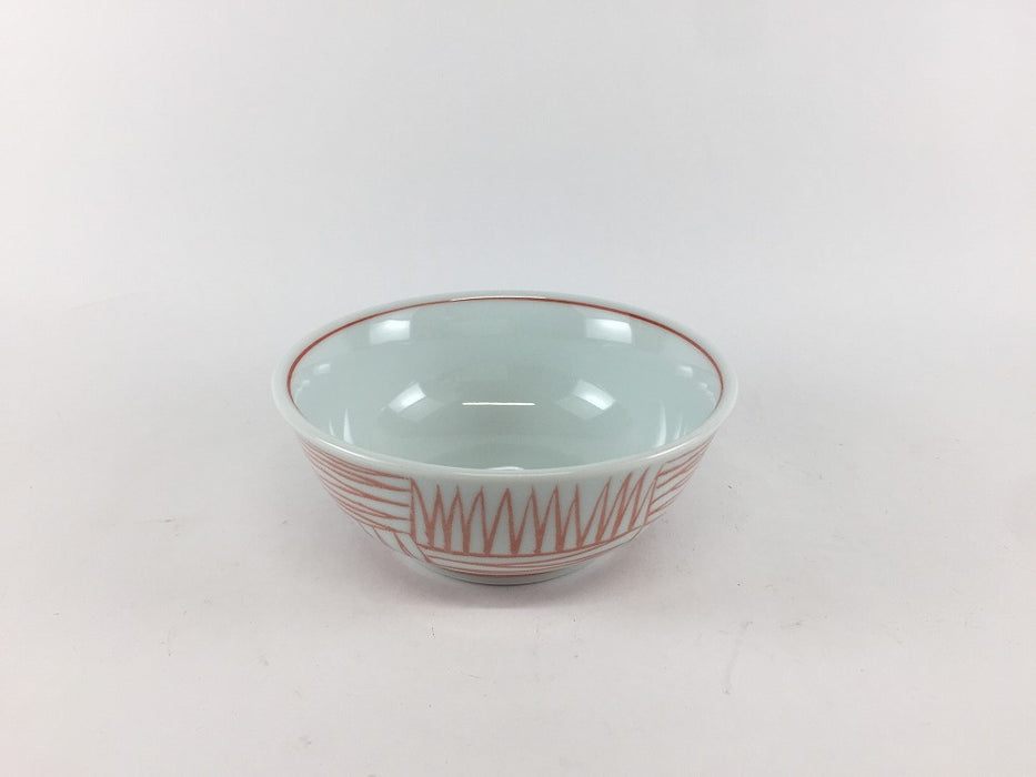 【SALE】11cm反小鉢　170cc　荒朱市松　波佐見焼【訳あり】(j.R)