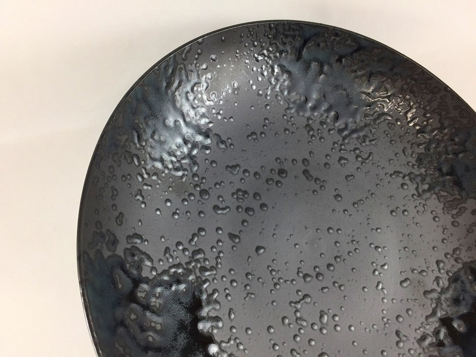 【SALE】27cm平ボウル　黒渕吹　有田焼【訳あり】