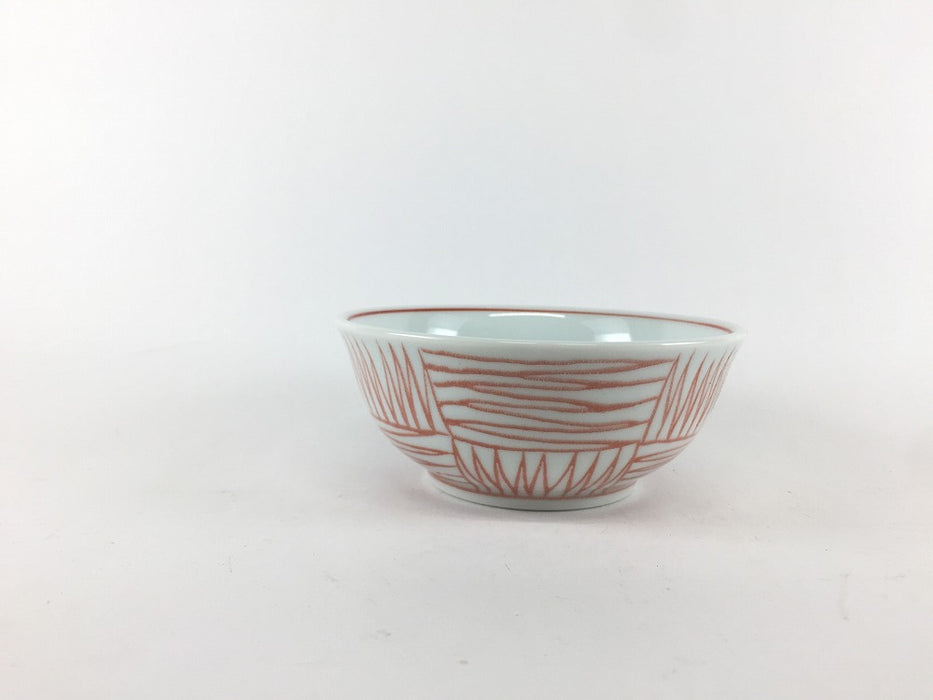 【SALE】11cm反小鉢　170cc　荒朱市松　波佐見焼【訳あり】(j.R)