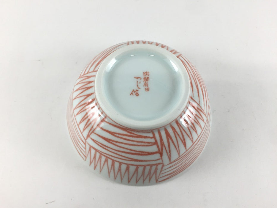 【SALE】11cm反小鉢　170cc　荒朱市松　波佐見焼【訳あり】(j.R)