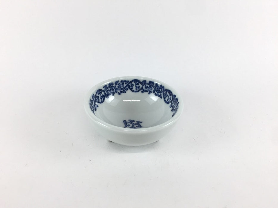【SALE】帯唐草　三つ足千代口　7cm　波佐見焼【訳あり】(j.R)