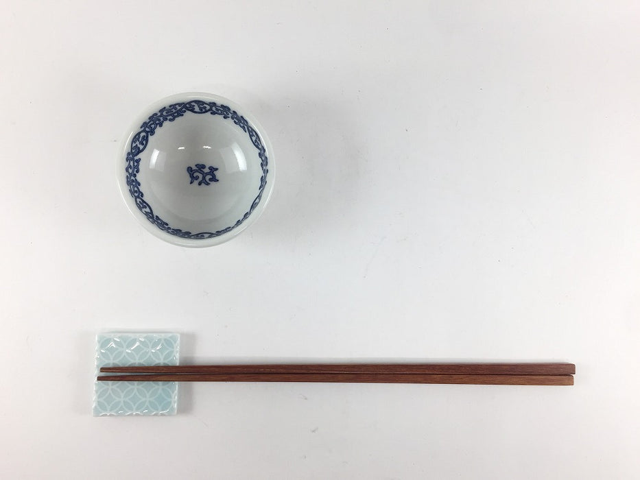 【SALE】帯唐草　三つ足千代口　7cm　波佐見焼【訳あり】(j.R)