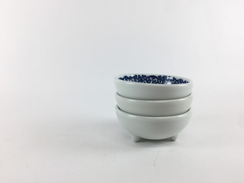 【SALE】帯唐草　三つ足千代口　7cm　波佐見焼【訳あり】(j.R)