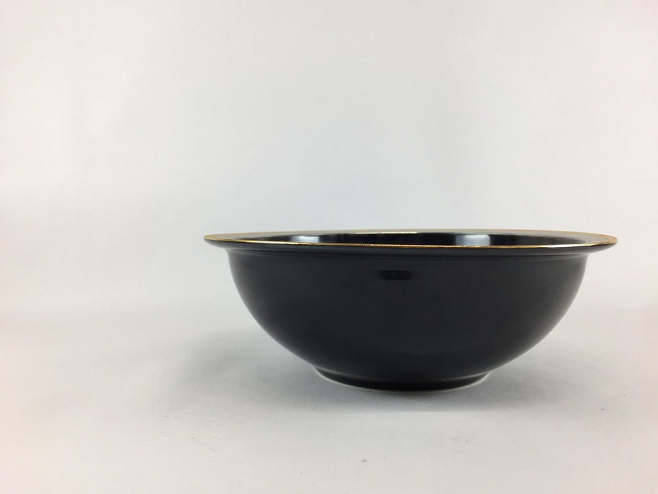 【SALE】160リムボウル　黒結晶金銀スジ　16cm　有田焼【訳あり】