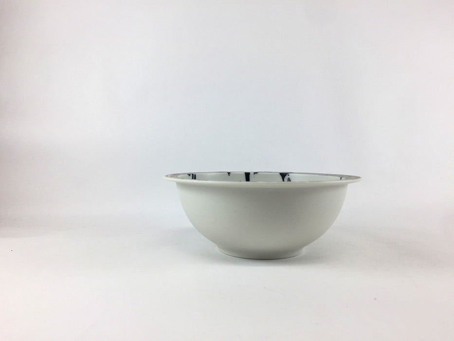 【SALE】130リムボウル　墨トバシ銀ハケ　13cm　有田焼【訳あり】