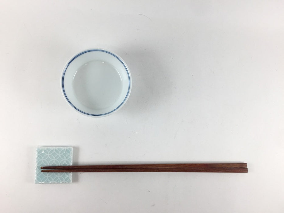 【SALE】7.5cm千代口　(ピンク吹/青筋)　波佐見焼【訳あり】(j.R)