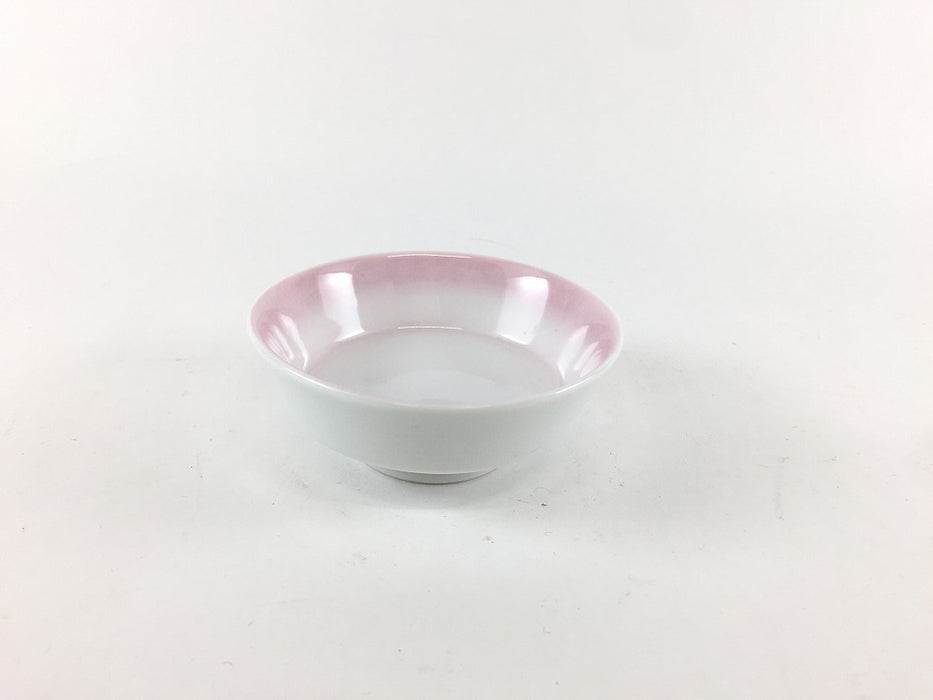 【SALE】7.5cm千代口　(ピンク吹/青筋)　波佐見焼【訳あり】(j.R)