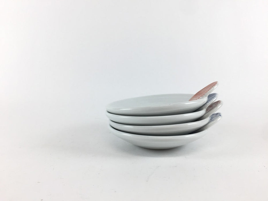 【SALE】手付小皿　(唐草(青)/唐草(赤)/十草(青)/十草(赤))　8.5cm　有田焼【訳あり】(j.R)