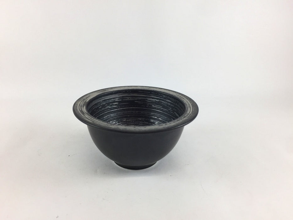 【SALE】100リムボウル　黒銀ハケ　10cm　有田焼【訳あり】