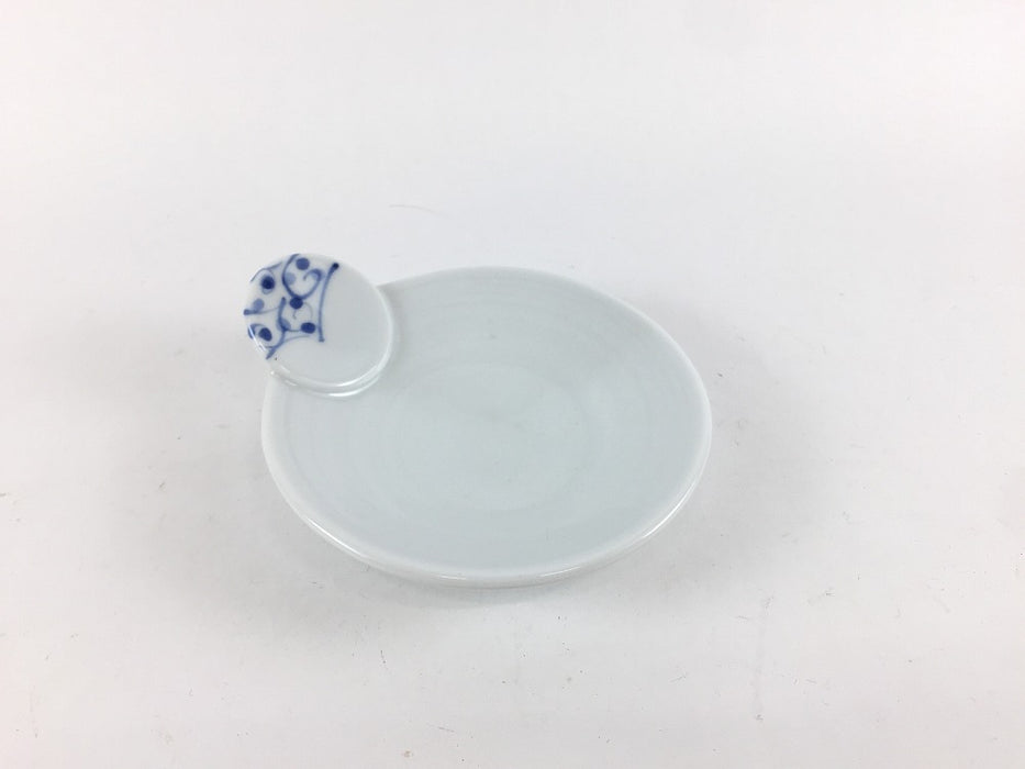 【SALE】手付小皿　(唐草(青)/唐草(赤)/十草(青)/十草(赤))　8.5cm　有田焼【訳あり】(j.R)