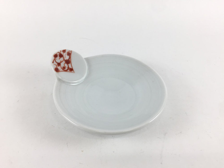 【SALE】手付小皿　(唐草(青)/唐草(赤)/十草(青)/十草(赤))　8.5cm　有田焼【訳あり】(j.R)