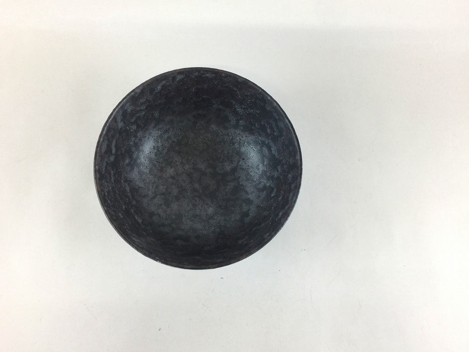 【SALE】11.5cm飯碗　黒サビ銀巻　10cm　有田焼【訳あり】