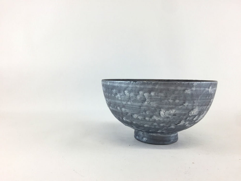 【SALE】11.5cm飯碗　黒サビ銀巻　10cm　有田焼【訳あり】