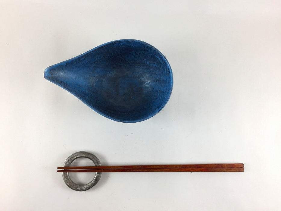 【SALE】片口器300cc　(黒内緑/黒内青)　14cm　有田焼【訳あり】