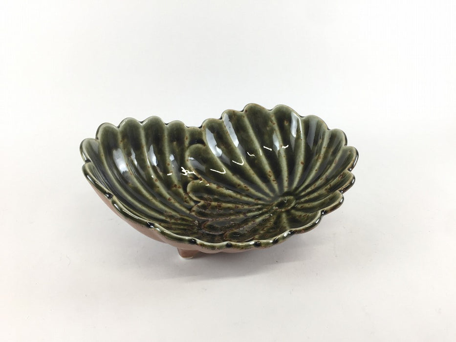 【SALE】170重菊鉢　コケ彩　17cm　有田焼【訳あり】